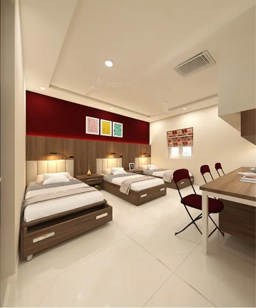 AC Rooms with Attached Bathrooms